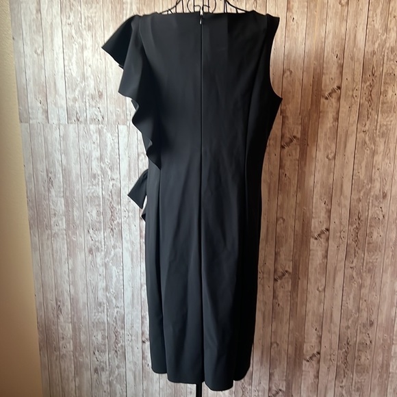 Rickie Freeman For Teri Jon Black Sleeveless Dress - Picture 4 of 7